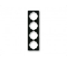 Рамка 4-постовая, серия impuls, цвет чёрный бархат  1754-0-4427   2CKA001754A4427  ABB