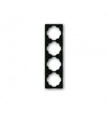 Рамка 4-постовая, серия impuls, цвет чёрный бархат  1754-0-4427   2CKA001754A4427  ABB