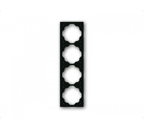 Рамка 4-постовая, серия impuls, цвет чёрный бархат  1754-0-4427   2CKA001754A4427  ABB