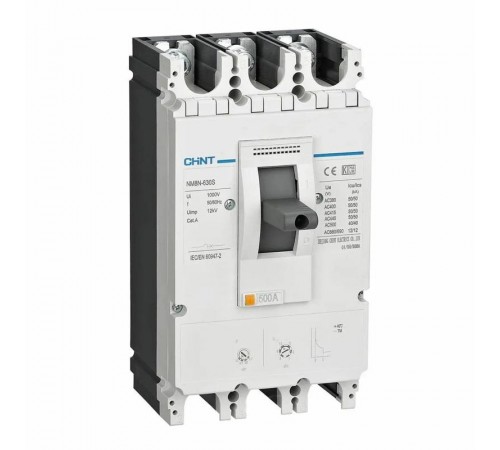 Выключатель автоматический NM8N-630Q TM 3P 400А 70кА с рег. термомаг. расцепителем (R) в составе с DOB23F-M8 и DOSD2  269266K1  CHINT