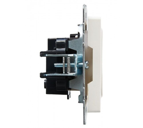 BRITE Розетка без заземления со шторками 10А РСш10-2-БрЖ жемчуг  BR-R13-10-K36  IEK