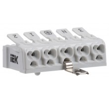 Клемма пружинная соединительная КСПнз5-3L+N+PE  UKZ-B06-5P-F1-E1-10  IEK