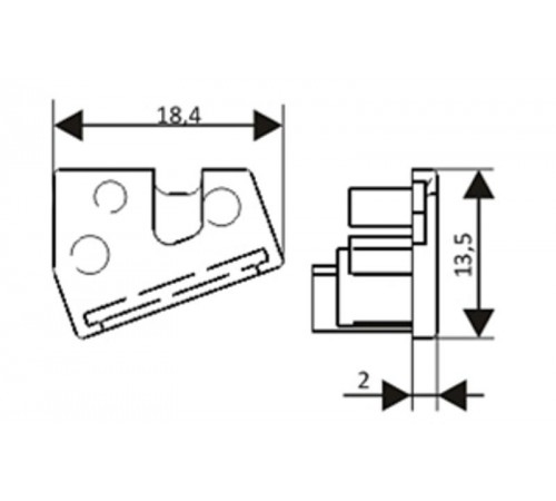 Заглушка EDGE-08-GREY глухая  021828  Arlight