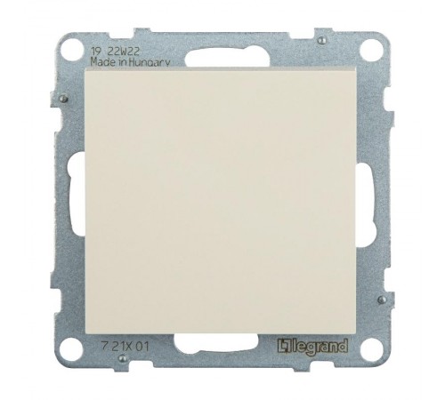 SUNO Выключатель 10АХ 250В. Безвинтовые зажимы. Цвет "Слоновая кость"  721201  Legrand