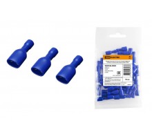 Разъем плоский полностью изолированный РППИ-М 2-250 синий (мама) (50 шт)  SQ0546-0005  TDM