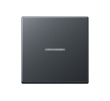 Одинарная клавиша с окошком для балансирных механизмов выключателей (кнопок) с подсветкой, в комплекте с AS90HP (крепежный элемент); термопласт; матов