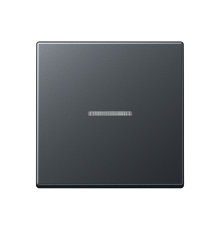 Одинарная клавиша с окошком для балансирных механизмов выключателей (кнопок) с подсветкой, в комплекте с AS90HP (крепежный элемент); термопласт; матов