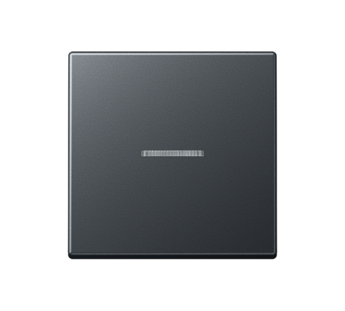 Одинарная клавиша с окошком для балансирных механизмов выключателей (кнопок) с подсветкой, в комплекте с AS90HP (крепежный элемент); термопласт; матов