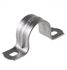 Скоба СМД 19-20 , двухлапковая для металлорукава, D15 мм, 100 шт./уп.  28-1023-1  REXANT