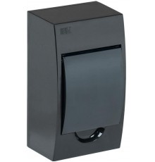 Корпус пластиковый навесной на 4 модуля ЩРН-П-4 IP41 черный KREPTA 3  MKP12-N-04-41-K02  IEK