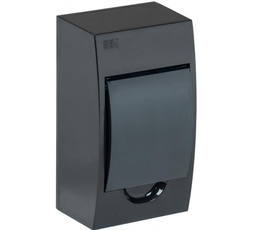 Корпус пластиковый навесной на 4 модуля ЩРН-П-4 IP41 черный KREPTA 3  MKP12-N-04-41-K02  IEK