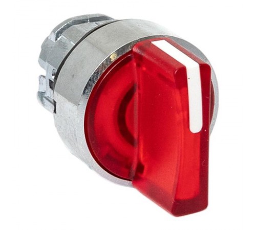 Механизм исполнительный переключателя ХB4 красный на 3 положения возвратный без фиксации, с подсветкой с короткой ручк IP65  XB4BD3L-R-65  EKF