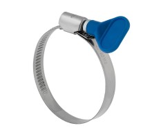 Хомут червячный 32-50/9-0,7мм, с ключом, нержавеющая сталь W2, (50 шт/уп)  07-0732-1  REXANT