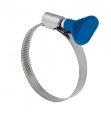 Хомут червячный 32-50/9-0,7мм, с ключом, нержавеющая сталь W2, (50 шт/уп)  07-0732-1  REXANT