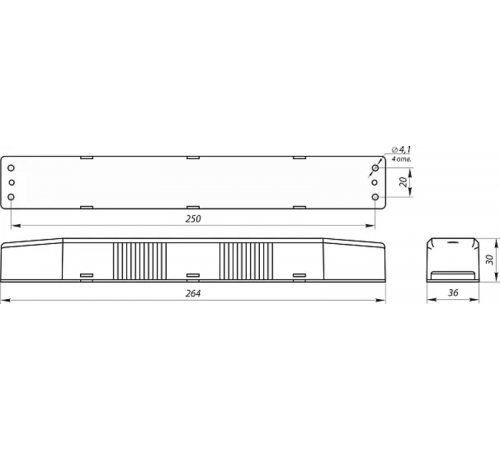 Блок аварийного пмиания БАП BS-STABILAR2-83-B1-LED 3,8IВт 3ч P65  a16809  Белый свет