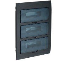 Корпус пластиковый встраиваемый на 36 модулей ЩРВ-П-36 IP41 черный KREPTA 3  MKP12-V-36-41-K02  IEK