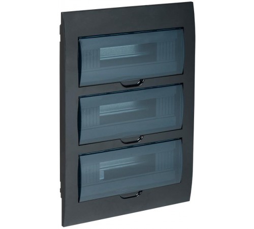 Корпус пластиковый встраиваемый на 36 модулей ЩРВ-П-36 IP41 черный KREPTA 3  MKP12-V-36-41-K02  IEK