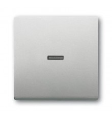 Клавиша для механизма 1-клавишного выключателя/переключателя/кнопки, с прозрачной линзой, серия Pure/сталь  2CKA001751A3152  ABB