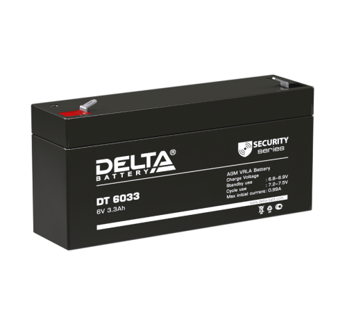 Аккумуляторная батарея ОПС серии DT 6033  6В/3,3Ач  DT 6033  DELTA