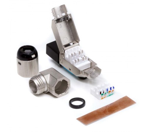 Коннектор полевого монтажа (Tool Less) 8P8C CAT 6A экранированный  RN6ARJ45FP  DKC