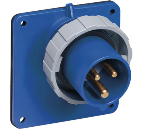 Вилка панельная прямая 216BAU4W, 16A, 2P+E, IP67, 4ч  2CMA166676R1000  ABB