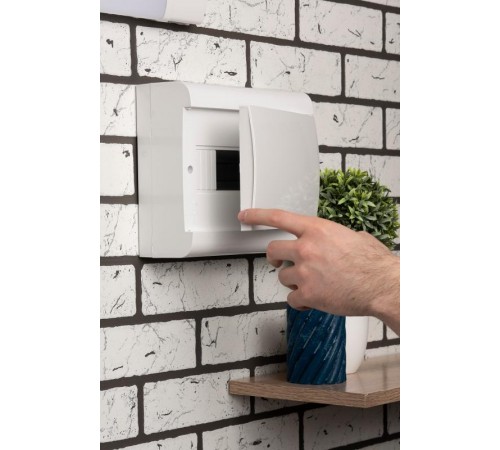 Щит распределительный навесеной ЩРН-П-10 "SlimBox" белая дверца IP41 PROxima  sb-n-10w  EKF