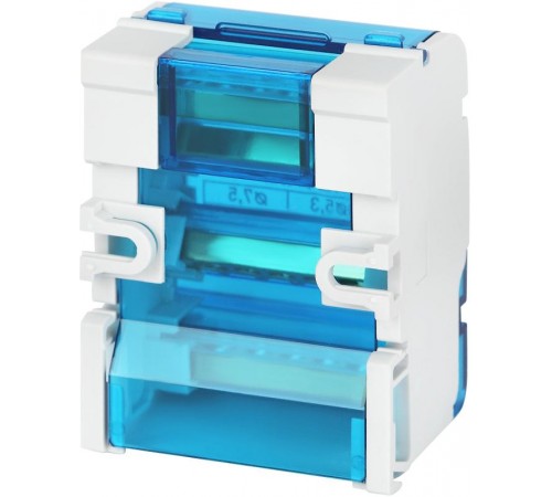 Аксессуары для клемм NO-224-15 ЭРА Шины на DIN-рейку в корпусе (кросс-модуль) ШНК 4х7 3L+PEN  Б0043933  ЭРА