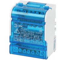 Аксессуары для клемм NO-224-15 ЭРА Шины на DIN-рейку в корпусе (кросс-модуль) ШНК 4х7 3L+PEN  Б0043933  ЭРА