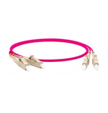 FC-D2-504-LC/PR-LC/PR-H-0.5M-LSZH-MG Патч-корд волоконно-оптич. (шнур) MM 50/125(OM4), LC-LC, 2.0 мм, duplex, 10G/40G, LSZH  253500  Hyperline