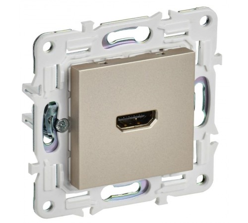 SKANDY Розетка HDMI SK-H01Sh шампань  SK-H10-K37  IEK