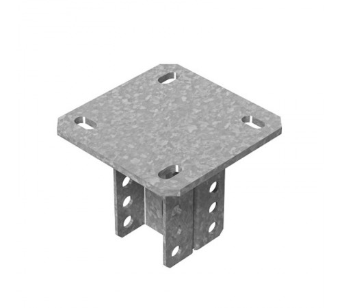 Потолочное крепление двойное для средних нагрузок 30х50 мм, толщ. 3,0 мм, гальван. цинк, 854934  ПКД3-3,0-ЭЦ   Ostec