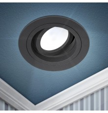 Светильник встраиваемый алюминиевый KL84 BK MR16/GU5.3 черный  Б0054347  ЭРА