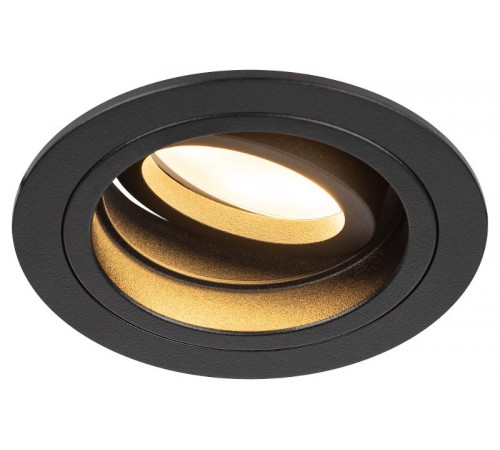 Светильник встраиваемый алюминиевый KL84 BK MR16/GU5.3 черный  Б0054347  ЭРА
