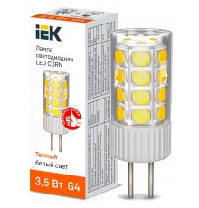 Лампа светодиодная CORN капсула 3,5Вт 230В 3000К керамика G4   LLE-CORN-4-230-30-G4  IEK