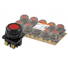 Выключатель кнопочный КЕ 011-У2-исп.4 красный 1з 10A 660B IP40  SQ0753-0011  TDM