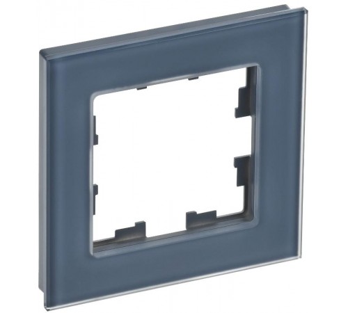 BRITE Рамка 1-ая РУ-1-2-Бр стекло маренго матовый  BR-M12-G-31-K35  IEK