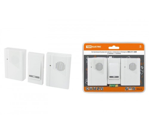 Звонок ЗББ-21/1-36М (беспр., бат., 2 звонка)   SQ1901-0007  TDM