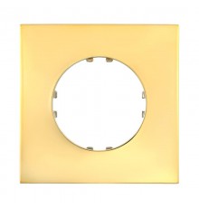 Рамка 1-постовая квадрат (золото) Vintage-Quadro  884116-1  Ecoplast