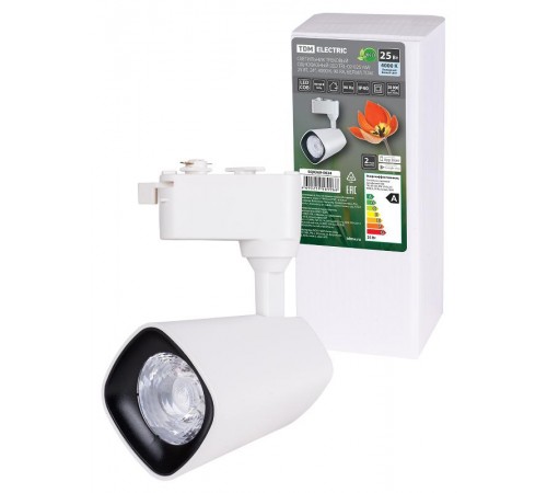 Светильник трековый однофазный LED TRL-02-025-NW 25 Вт, 24°, 4000 К, 90 Ra, белый,  SQ0369-0024  TDM