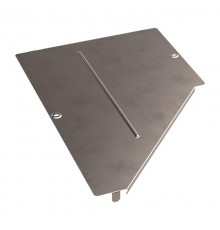 Крышка переходника левого Стандарт INOX (AISI 409) 600х300  PR16.5655  Промрукав