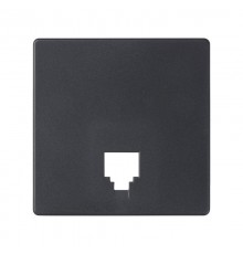 Simon 82 Накладка на телефонную розетку RJ-11, RJ-12, S82 Detail, графит  82062-68  Simon