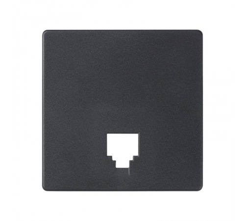 Simon 82 Накладка на телефонную розетку RJ-11, RJ-12, S82 Detail, графит  82062-68  Simon