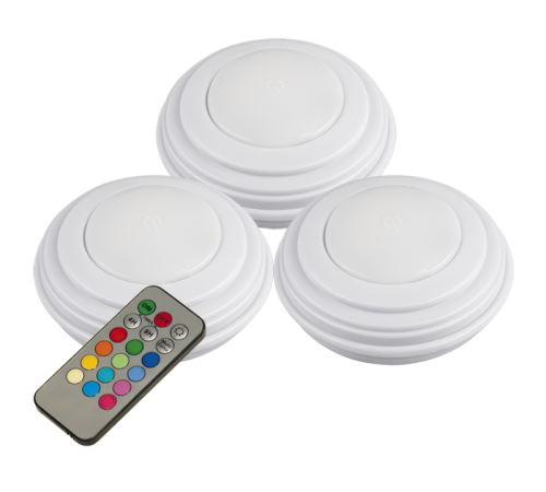 Светильник-подсветка пушлайт TS5-RGBx3 (пульт ДУ)  .5031630  Jazzway