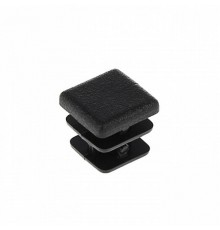 Заглушка внутренняя для трубы 15х15мм, черн.пластик, (4 шт) - пакет   150029  Tech-KREP