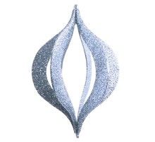 Елочная фигура "Сосулька складная 3D", 51 см, цвет серебряный  502-326  NEON-NIGHT