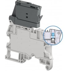 Клемма ZS4-SF-T2 держатель предохранителя 5х20мм 2 тестовых гнезда DIA2  1SNK506411R0000  TE