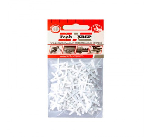 Крестик для плитки 2,0 мм (100 шт) - пакет  103639  Tech-KREP