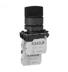 Переключатель КПЕ1610Р-черный-1но+0нз-ручка-фикс-2поз-IP65-КЭАЗ  332059  КЭАЗ