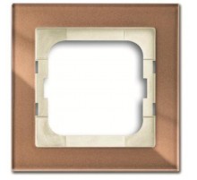 Рамка 1-постовая 1721-283, серия axcent, цвет бронзовое стекло  1754-0-4543   2CKA001754A4543  ABB