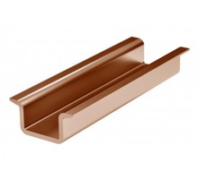 DIN-рейка медная с насечкой усиленная OMEGA 3B 35х15 мм длиной 2000мм  02155CU  DKC